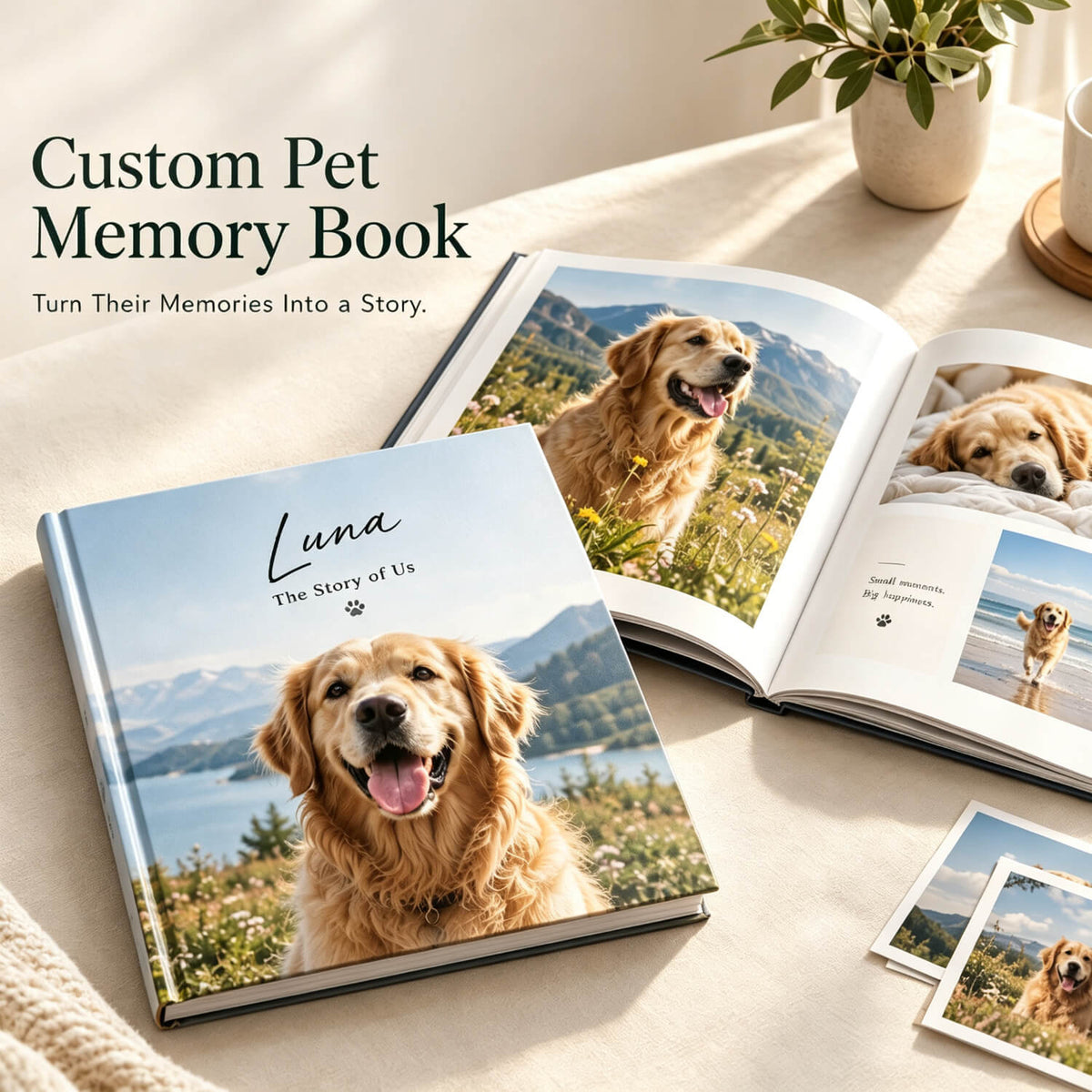 Custom Dog Photo Album– Personalized Puppy Album for Dog Lovers Printed