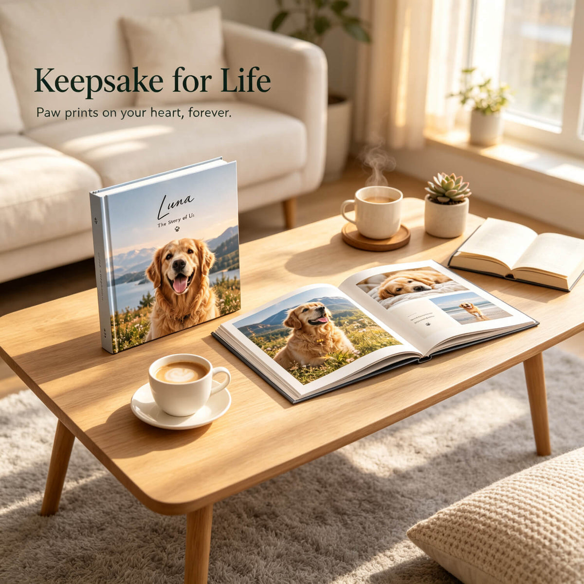 Custom Dog Photo Album– Personalized Puppy Album for Dog Lovers Printed