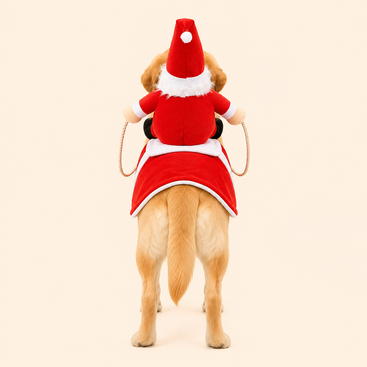 Funny Santa Riding Dog Costume – Christmas & Halloween Dog Outfit
