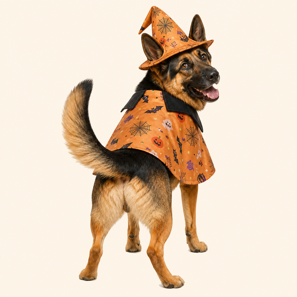 MESTR Halloween Dog Costume Cape with Hat