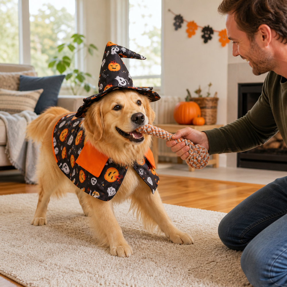 MESTR Halloween Dog Cape – Spooky Photo-Ready Costume