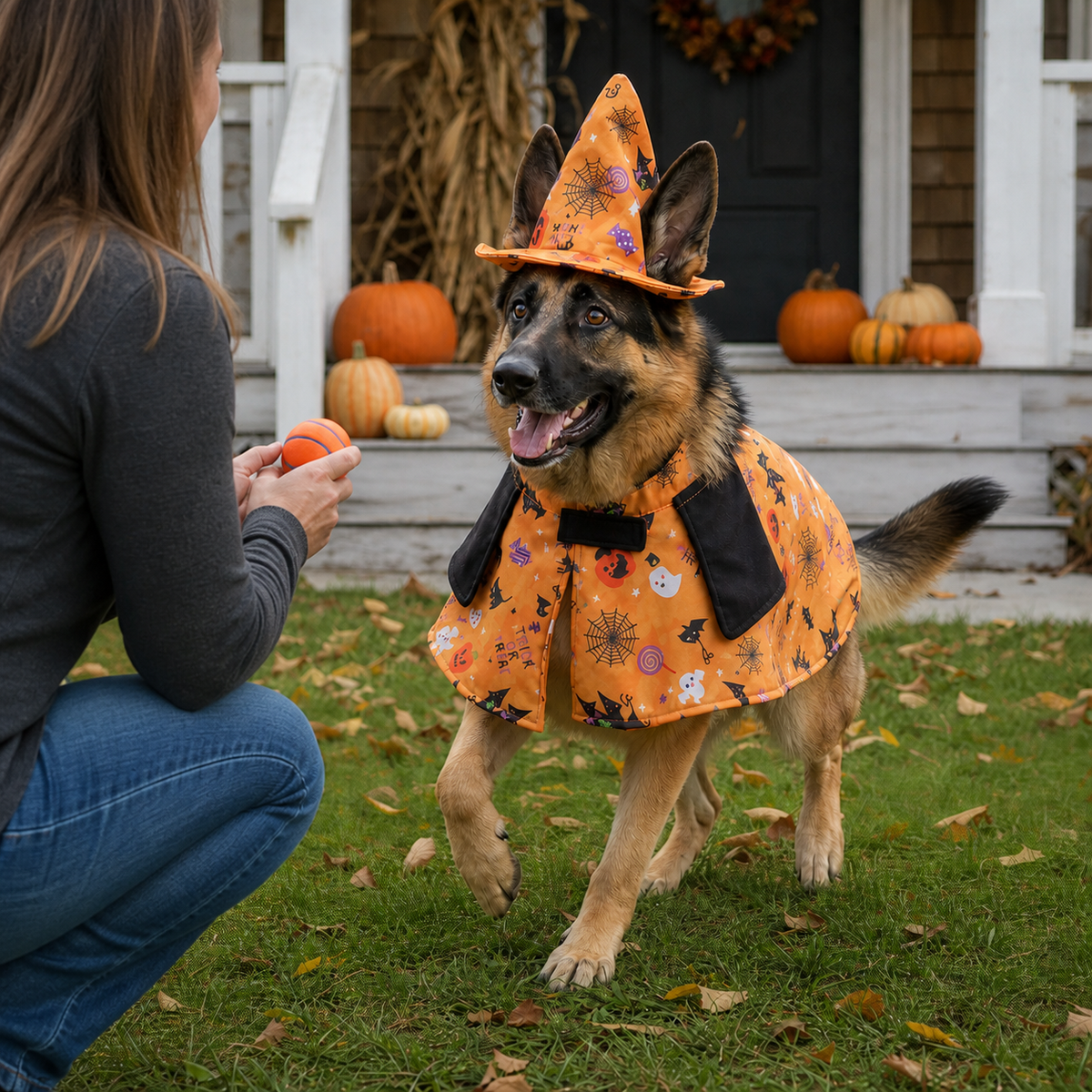 MESTR Halloween Dog Costume Cape with Hat